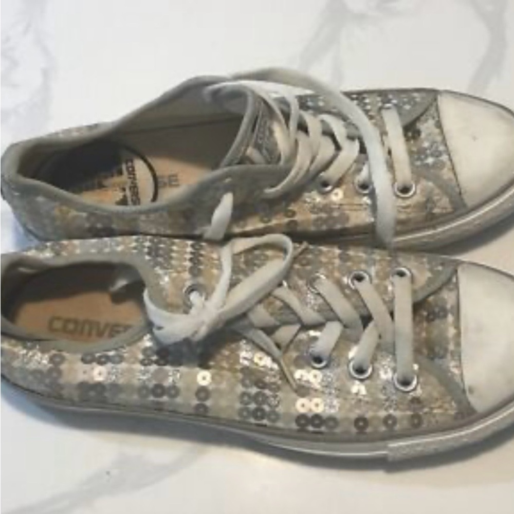 Converse Glitter Sequin Sneakers (new)